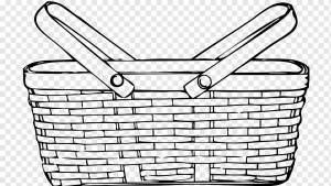 Корзины для пикника Книжка-раскраска, корзина для пикника, еда, прямоугольник, другие png