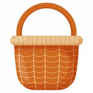 Плетеная корзина пустая плетеная корзина для пасхального пикника деревянный аксессуар для хранения  переноски