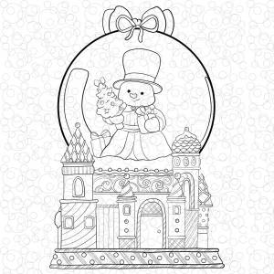 Новогодние раскраски 2023, иллюстрации