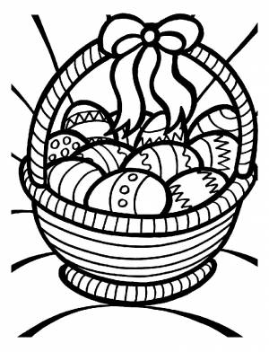 Раскраска Корзинка