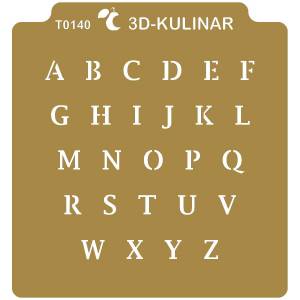 Трафарет  Английский алфавит №2