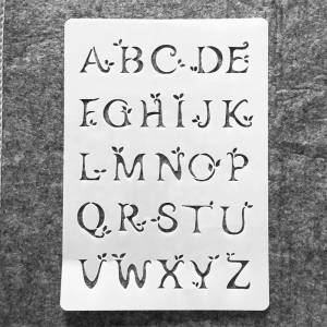 29 см алфавит, английские буквы, DIY, слойные трафареты, настенная живопись, раскраска для скрапбукинга, декоративный шаблон