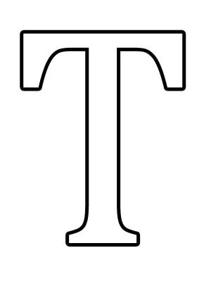 Шаблоны букв русского алфавита формата