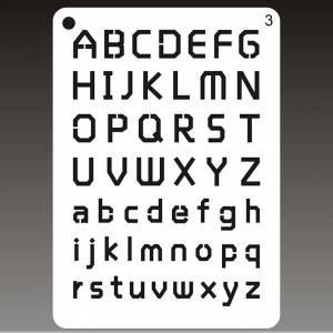 Трафареты для рисования букв, 8 шт