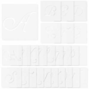 Трафареты буквы шаблоны алфавит большой каллиграфия Скрапбукинг торт Журнал Diy печать распылитель шаблон буквы Abc