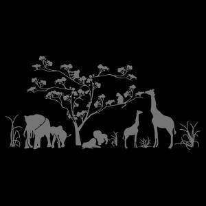 Трафарет Животные Африки