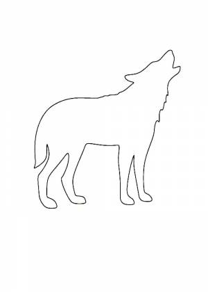 Трафареты и силуэты волка
