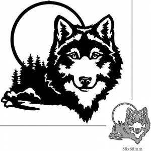 Металлические режущие штампы для вырезания животных Волк украшения записки бумаги ремесло Нож Форма лезвие штампованные трафареты