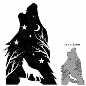 Металлические штампы для вырезания форма для животных Волк украшение для скрапбукинга бумаги ремесла ножа форма лезвие удар трафареты штампы