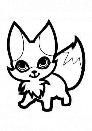 Трафарет Лисичка