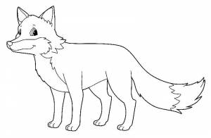 Раскраски аппликация лисы для