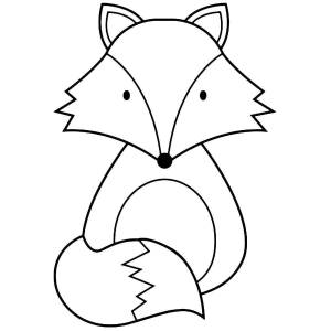Раскраски аппликация лисы для