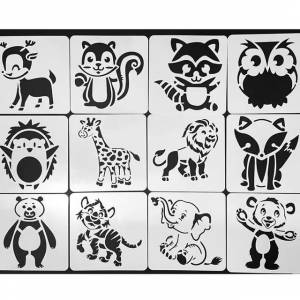 Трафареты для рисования детские, 12 шт