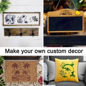 Художественный домашний декор, ручная роспись, трафарет для существ, 6x6 дюймов, картина с изображением океанских морских животных, полый шаблон