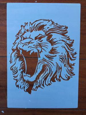 26*18 см трафареты для животных льва DIY ремесло трафареты для стен Живопись Скрапбукинг штемпель для тиснения альбом декоративный