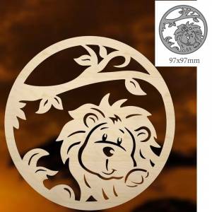 Металлические штампы животные Лев Украшение скрапбукинг бумага рукоделие Нож Форма лезвие перфоратор трафареты