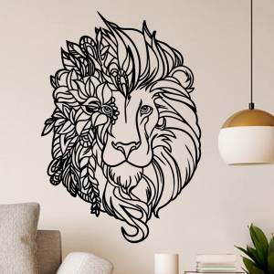Трафарет Льва на стену