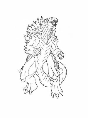 Free printable Godzilla coloring pages for kids