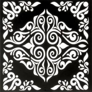 Трафарет Восточный орнамент, 15 х 15 см