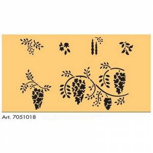 Трафарет Орнамент с гроздьями