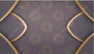 старинный золотой орнамент коричневый баннер шаблон для оформления текста вектор PNG , абстрактный, геометрический, восточный PNG картинки и пнг рисунок для й загрузки