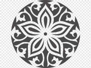 Hakuna Shida Guesthouse Орнамент Ожерелье Трафарет Украшения, другие, другие, симметрия, монохромный png