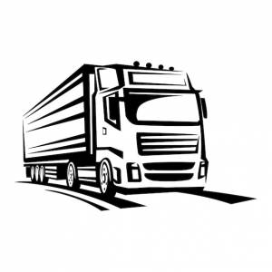 Шаблон векторного логотипа грузовика