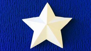 3D paper star ⭐ How to make a three-dimensional star from paper