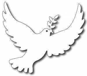 Голубь мира шаблон для вырезания