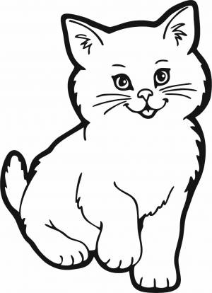 Трафарет Кошка №3