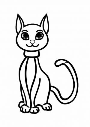 Трафарет Кот