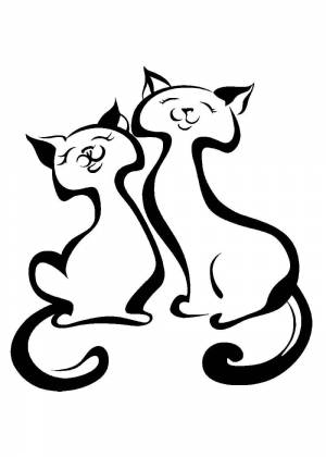 Трафареты котов и кошек для вырезания из бумаги