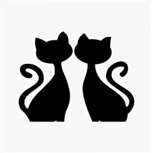 Трафареты кошек для декора