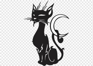 Кошка Наклейка на стену Котенок Стикер, Кот, млекопитающее, кошка, как млекопитающее png