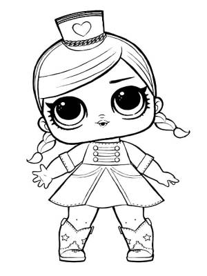Трафареты Кукла Лол