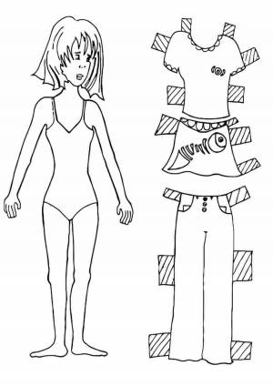 Арты трафарет куклы для одевания