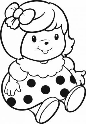 Трафарет Кукла №2