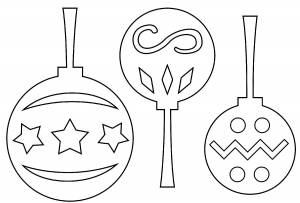 Трафарет шарики на окна