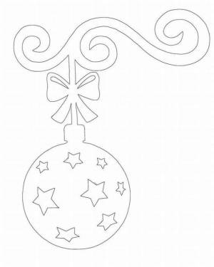 Трафареты новогодних игрушек для вырезания из бумаги