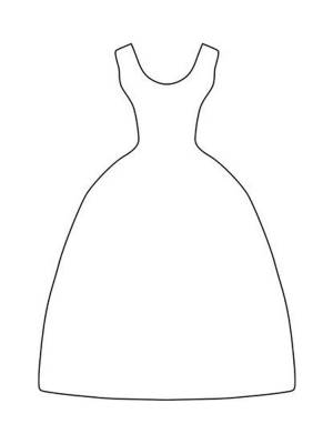 Трафареты Платья