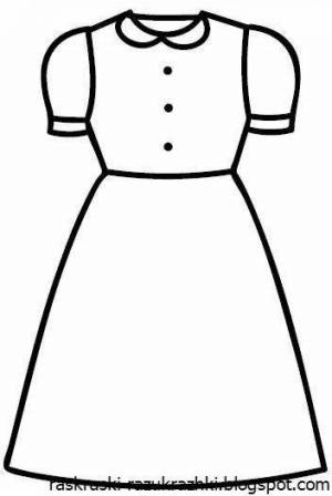 Платье шаблон для вырезания