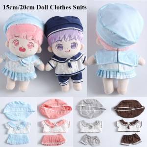 Наряд куклы, шляпа рыбака, мини-футболка, юбка, одежда для куклы, платья для куклы, костюм школьной формы