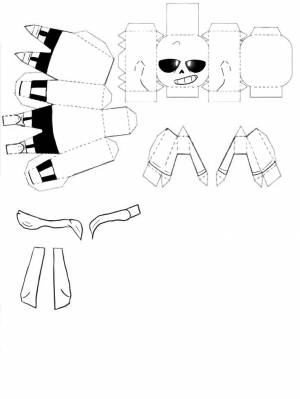Sans Papercraft [UNCOLORED]