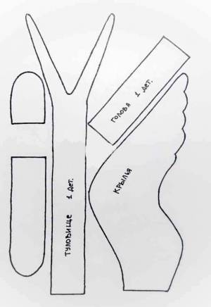 Шаблоны ласточки для вырезания из бумаги