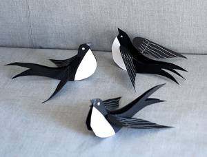 Ласточка из бумаги