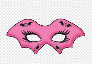 Маска карнавальная Monster High, маска, фиолетовый, шаблон png