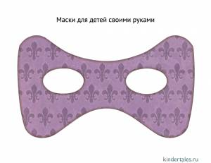 Шаблон новогодней маски» Маски для девочек своими руками