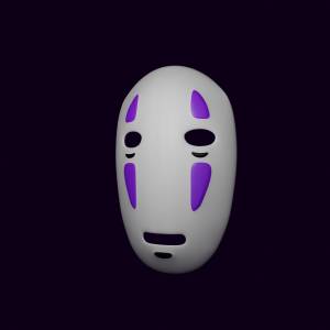 Файл STL Маска для лица Kaonashi No ・Шаблон для 3D-печати для загрузки・Cults