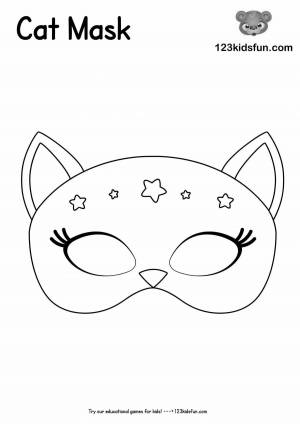 Раскраски Маска котика