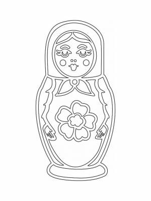 Трафареты Матрешки